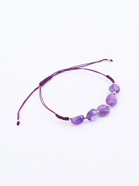 PULSERA AMATISTA VIOLETA