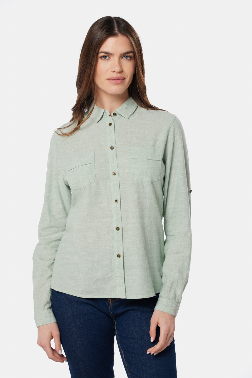 CAMISA DE LINO Verde