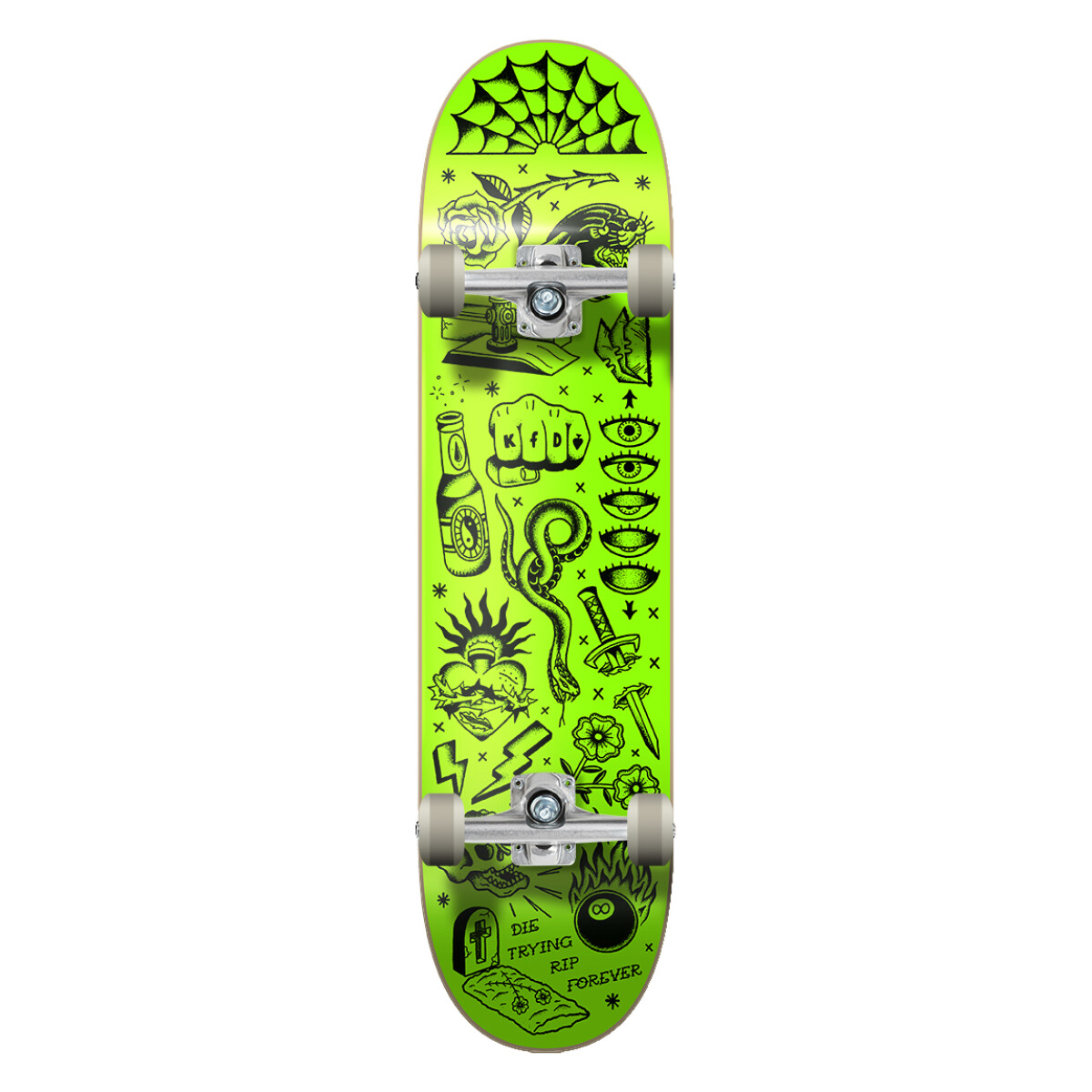 Skate Completo KFD Progressive Wallpapper 8.25" - Green 