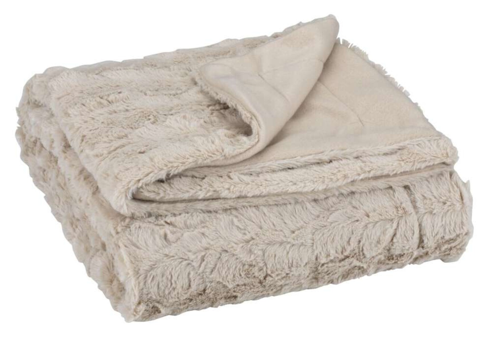 Manta Throw Myggblom 130X170 Pelo - Beige 