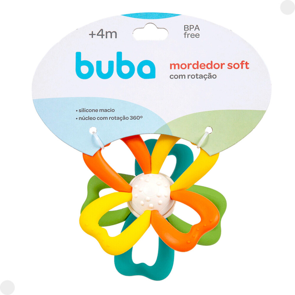 Mordillo flor c rotación silicona ball BUBA Mordillo flor c rotación silicona ball BUBA