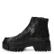 Bota de Mujer Miss Carol NING de cuero con elástico Negro