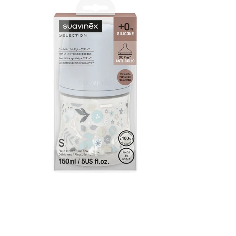 Biberón fisiológico 150ml Suavinex Wonder Celeste
