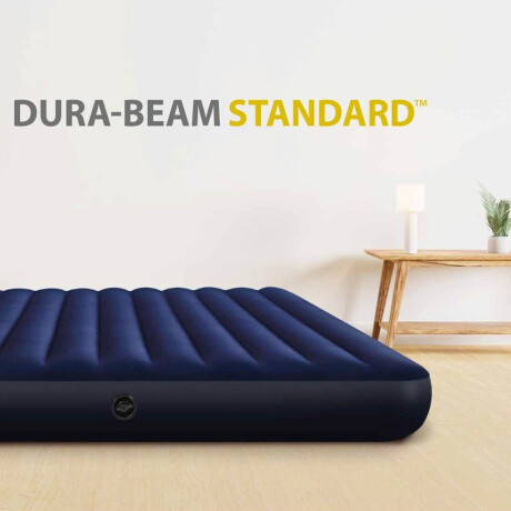 Colchón Inflable Intex 2p King Grande 183x203CM + Inf Azul Marino