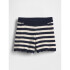 CROCHET STRIPE SHORTS NAVY UNIFORM
