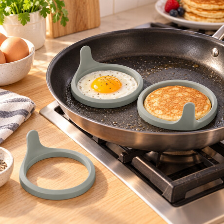 Molde Silicona 3 Unidades para Huevo y Pancake Berghoff Molde Silicona 3 Unidades para Huevo y Pancake Berghoff