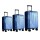 Set de 3 Valijas de Mano Rígidas Azul