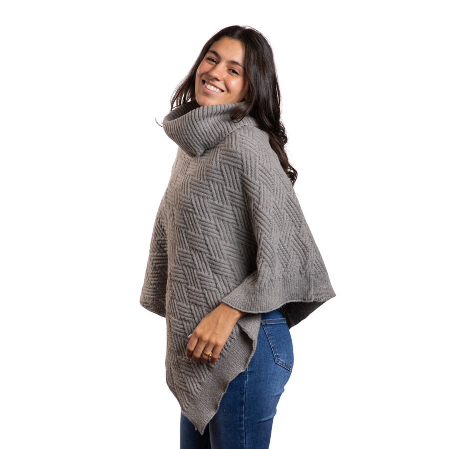 CHERRY PONCHO GREY