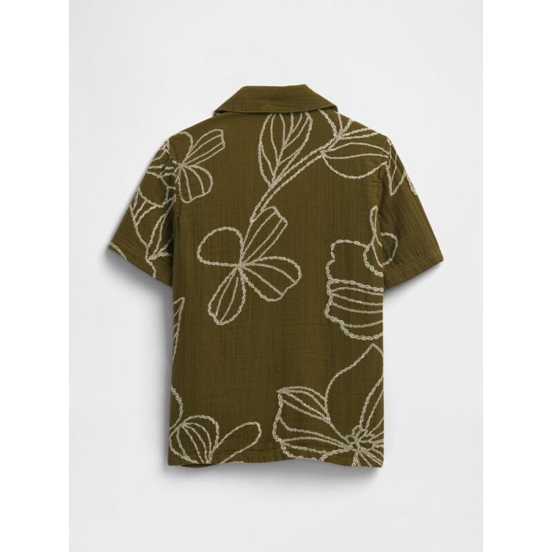 V-SS LINEN WT SP OLIVE FLORAL SU25