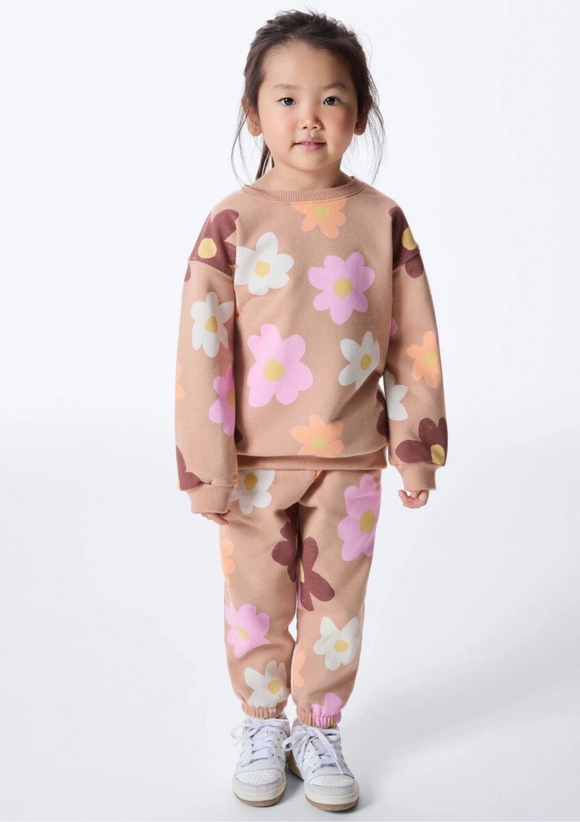 BUZO ESTAMPADO INFANTIL - BEIGE 