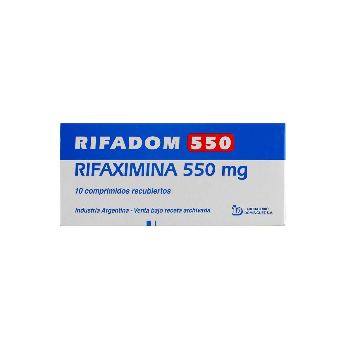RIFADOM 550 MG. CJ X 10 COMP. 