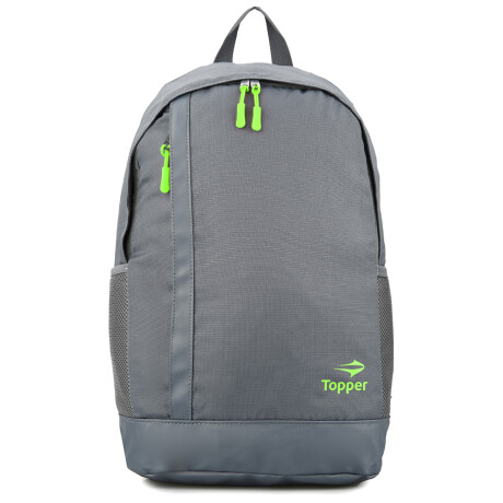 Mochila Topper Original Porta Laptop 46cm Antirrobo Gris