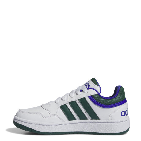 Championes Infantiles Adidas Hoops 3.0 Blanco - Verde - Azul