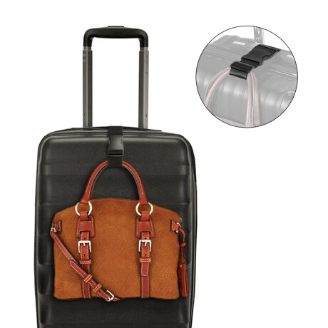 Correa ajustable para apilar valijas Negro