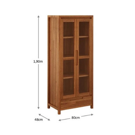 CRISTALERO FINESTRA NATURE 2 PUERTAS 1 CAJON RUSTICO OSCURO CRISTALERO FINESTRA NATURE 2 PUERTAS 1 CAJON RUSTICO OSCURO