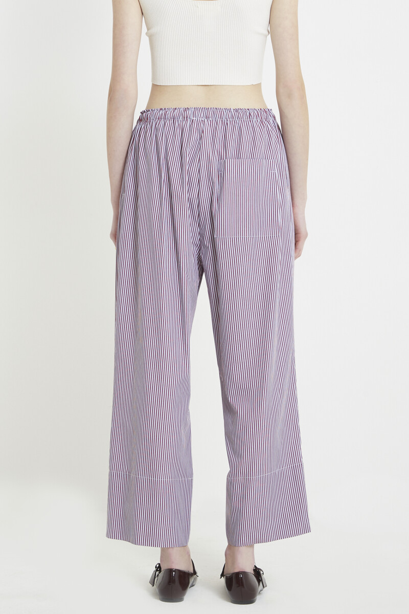 PANTALÓN RAYAS Bordo