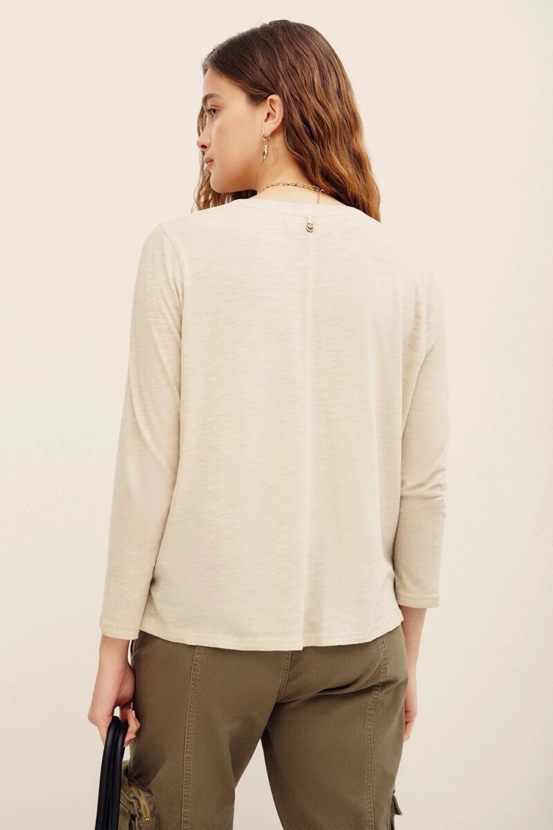 REMERA MATILDA WASHED Beige