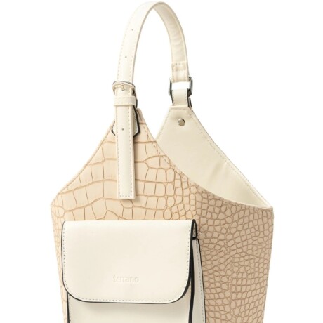 Matera Terrano Franjas Croco BEIGE