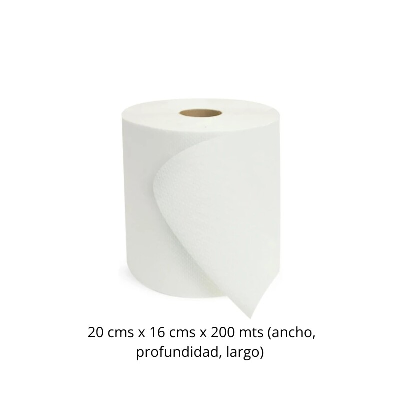 Set x6 Rollo eco 20x200 mts 24 gr BLANCO