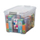 Caja organizadora 20 lts TRANSPARENTE