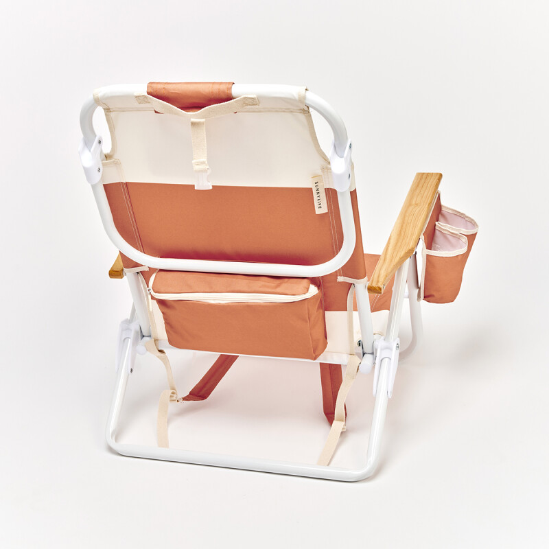 S61DBCA Reposera Playa Reclinable Mochila Sunnylife Tierra Clay Block