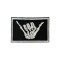 Parche bordado Shaka Hand Negro