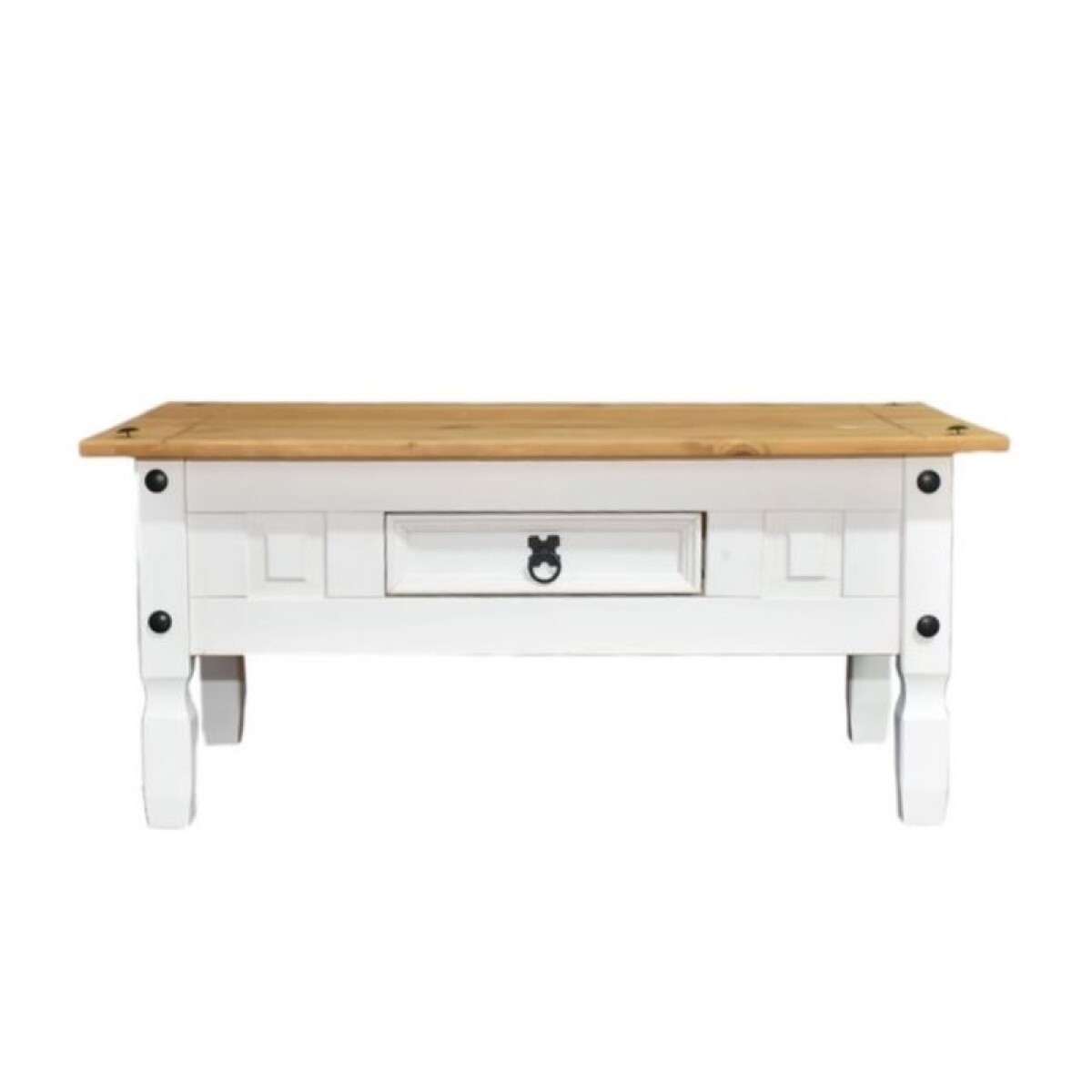 Mesa De Living Rustica Blanco Mdc888b Chica 