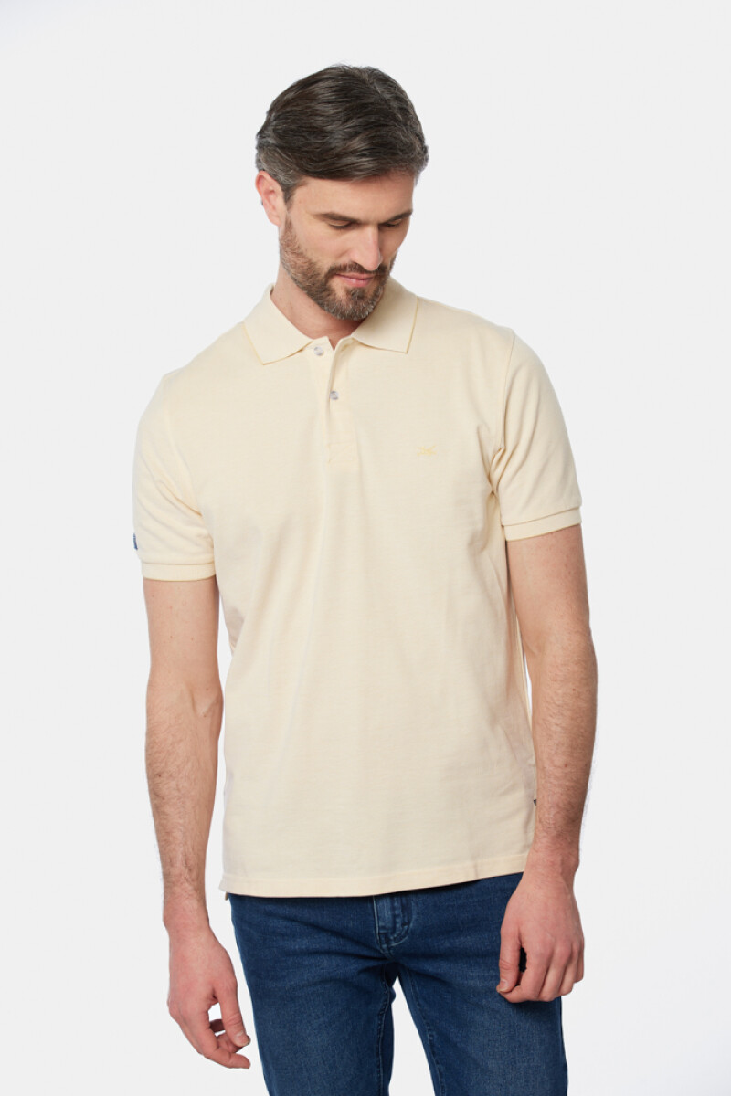 REMERA POLO LISA - Amarillo 