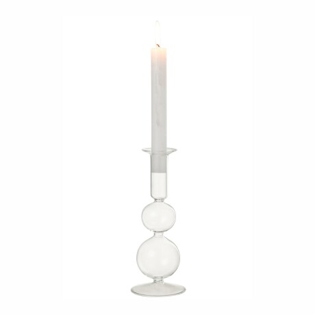 CANDELABRO VIDRIO TRANSPARENTE ORB