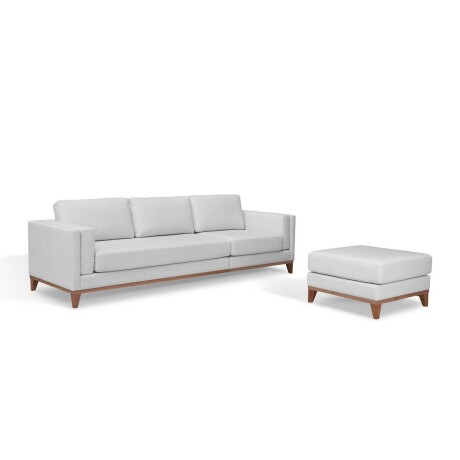 SILLÓN CON CHAISE 3 CUERPOS TELA-PREMIUM GRIS EASY CLEAN LUXOR PREMIUM GRIS CLA