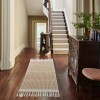 Alfombra tejida beige 120x180cm
