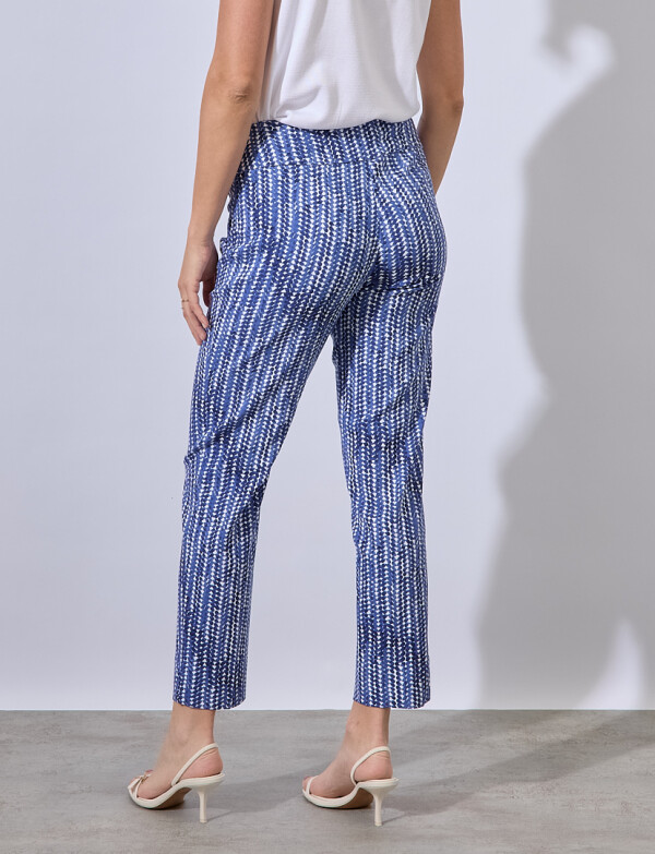 Pantalon Printed AZUL/BLANCO