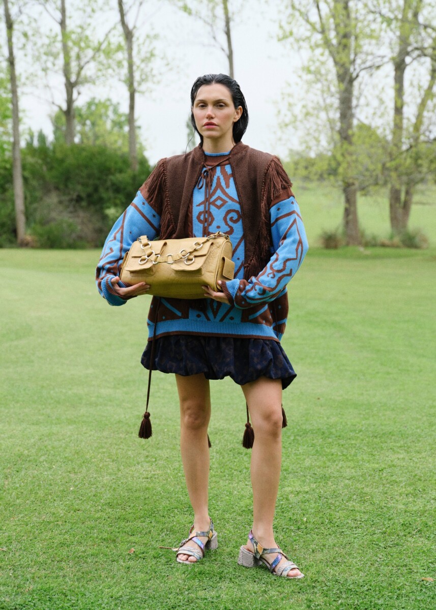 Pocket Bag - Crocco Ocre 