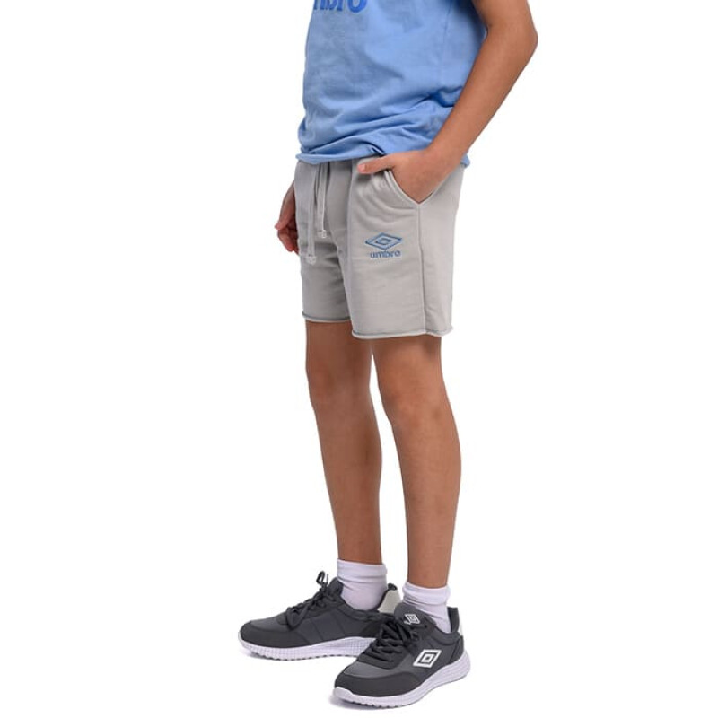 Short Umbro Raw Edge de Niños - 20206014 Gris-celeste