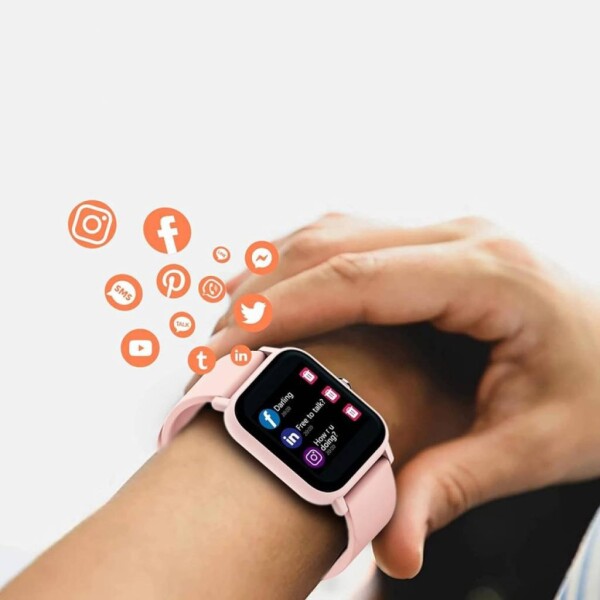 Reloj Inteligente Smartwatch Fitness Miccel Bluetooth IP68 Color Variante Rosado