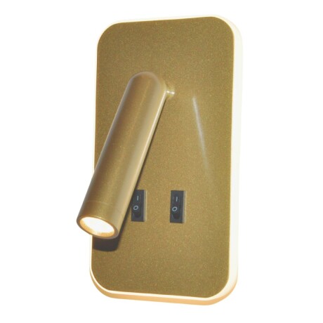 Portátil led de pared con SPOT móvil, DOBLE LUZ DORADA