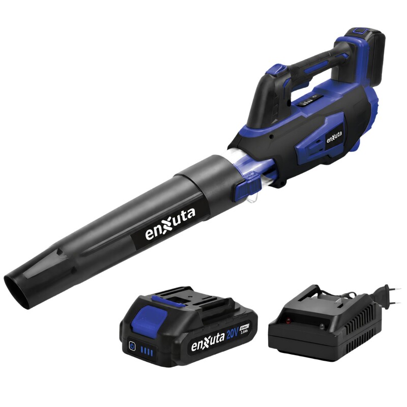 Sopladora Inalámbrica Enxuta 20 V con Cargador y Batería Sopladora Inalámbrica Enxuta 20 V con Cargador y Batería