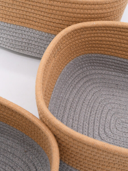 SET DE CESTAS HOLBOX BEIGE