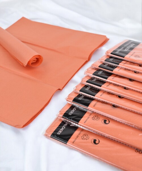 Pack x 10 - Papel seda 50 x 66 cm NARANJA