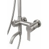 Barral de ducha Monocomando Exterior con transferencia Milano Gris Satinado Barral De Ducha Monocomando Exterior Con Transferencia Milano Gris Satinado