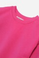 Sweatshirt cuello a la base ROSADO