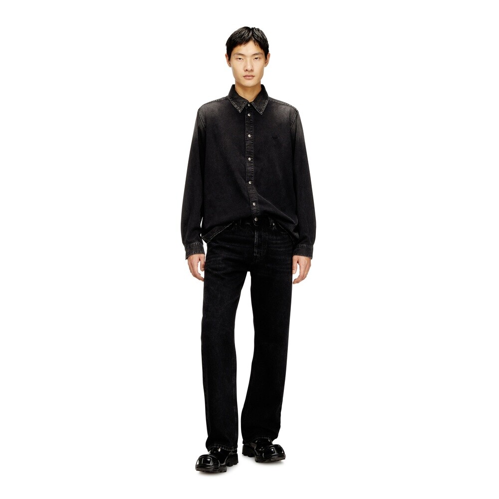 Jean Para Hombre Relaxed - 1980 D-Eeper Negro/Gris Oscuro