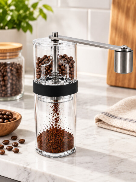 MOLINILLO DE CAFÉ ACRILICO TRANSPARENTEGenéricoGenérico