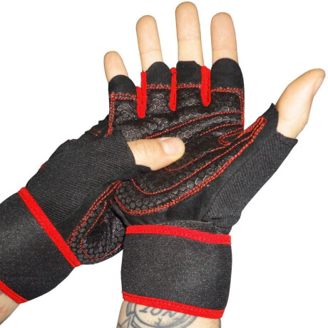 Guantes Pesas Mancuernas Neopreno Cuero Expert Gym Multicolor
