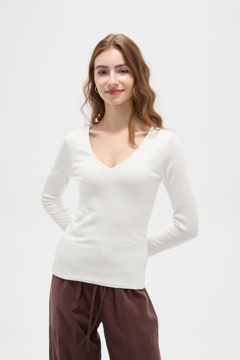 Remera Inhara - Marfil / Off White 