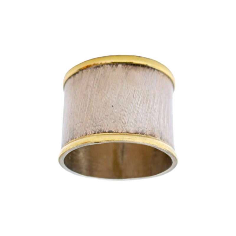 Anillo Esclavo-Plata y Oro-Sin Piedra-AN5845 sinpiedra