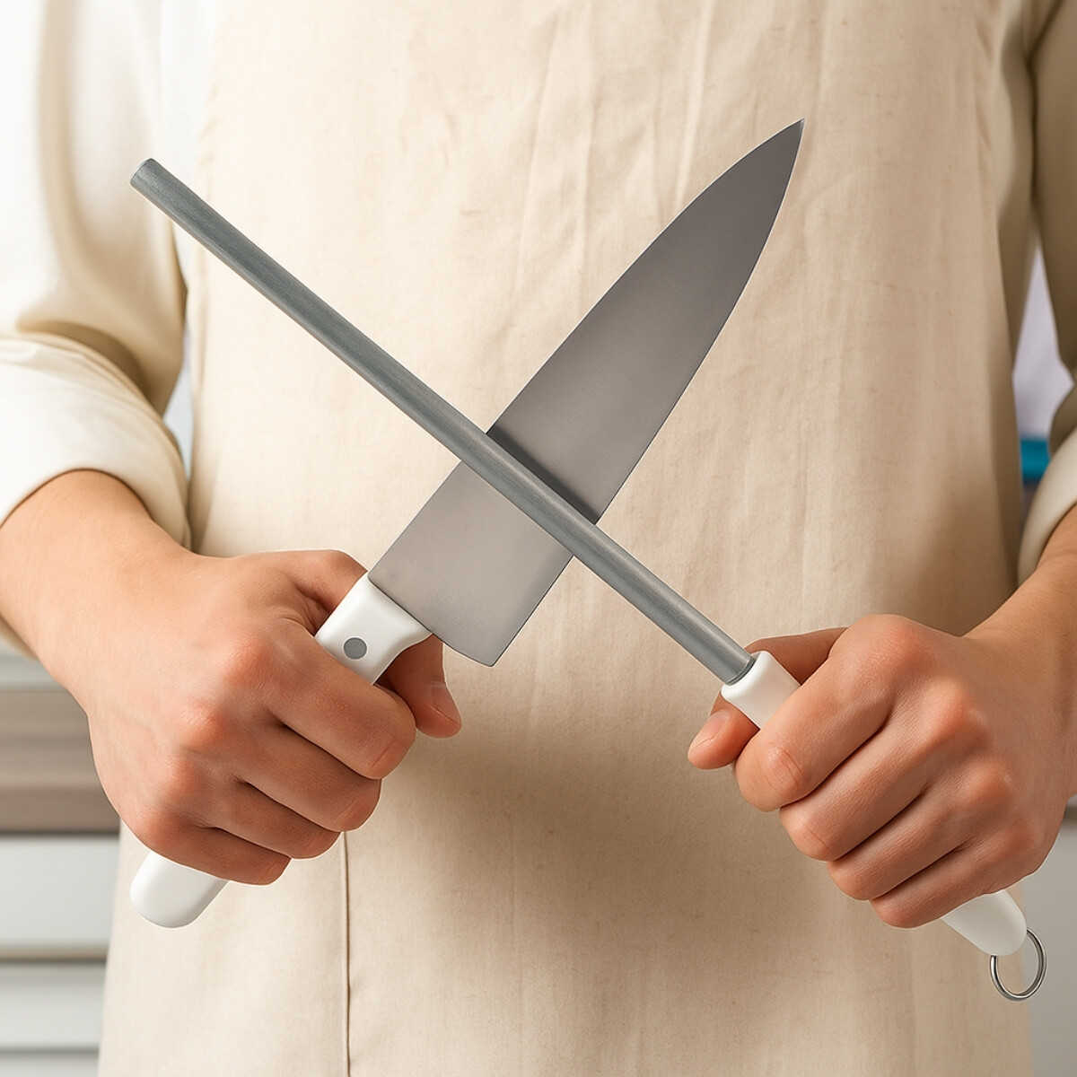 Chaira acero inoxidable 8'' 