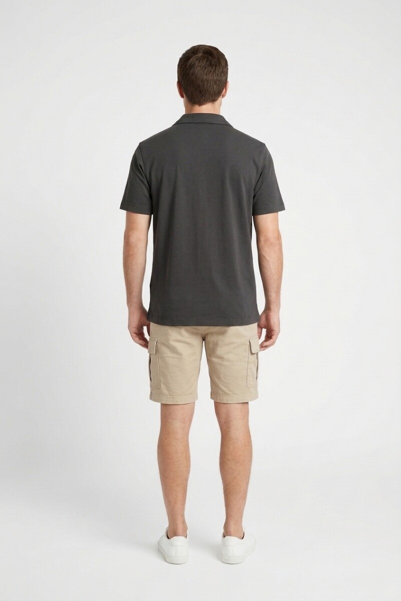 Camisa manga corta GRIS OSCURO
