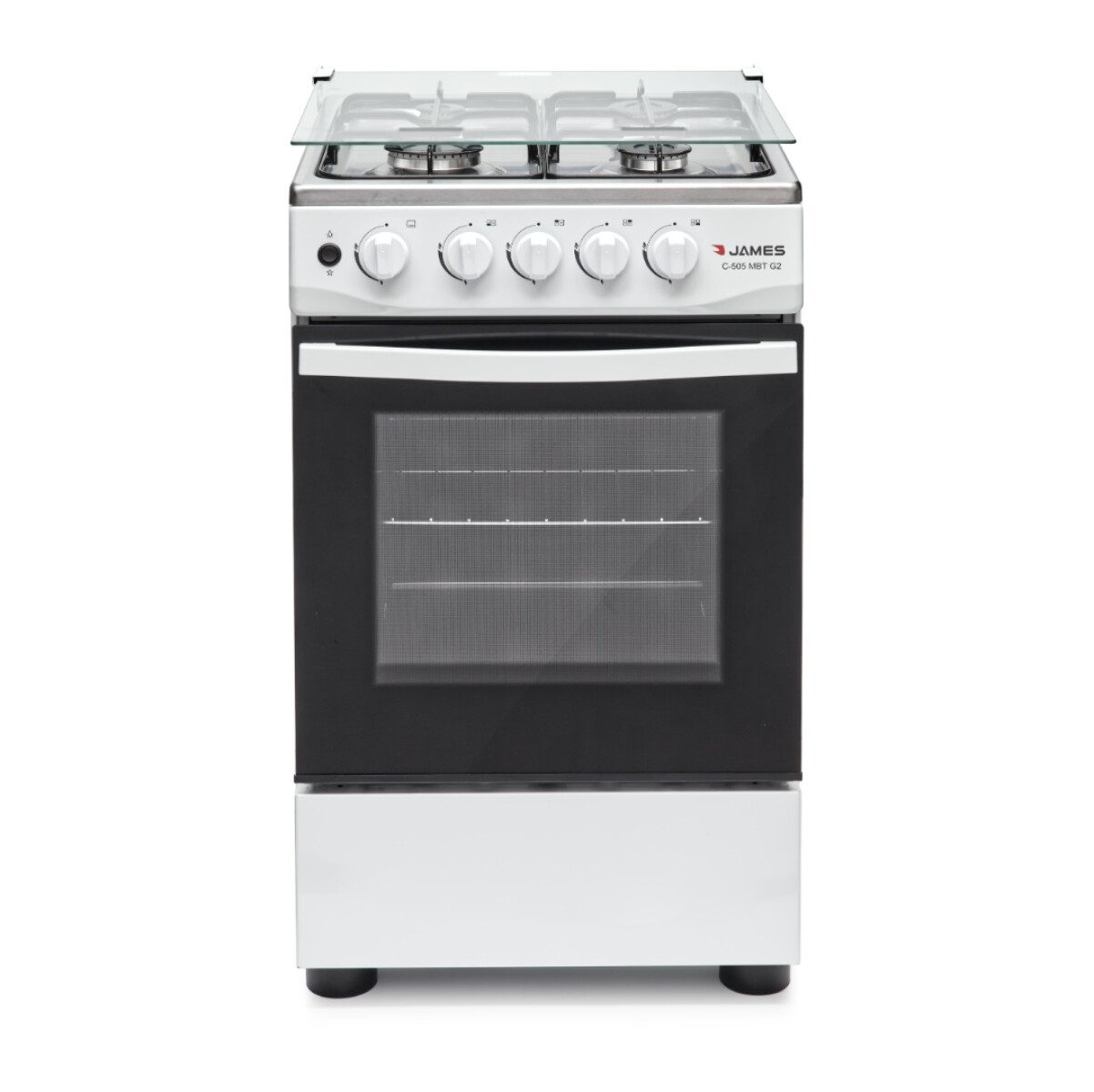 Cocina James C 505 Mbt G2 Multigas Color Inox Con Puerta Con Visor 