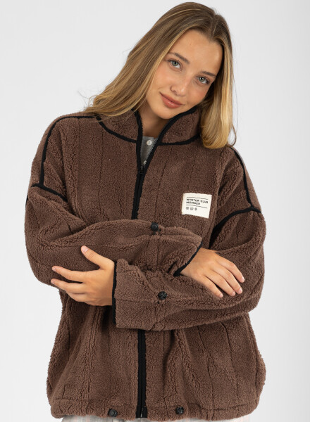 Sport sherpa jacket Marron